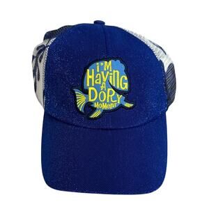 Disney Parks Finding Dory I'm Having A Dory Moment Blue Mesh Hat Cap Adult New